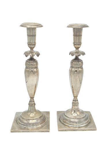Coppia antichi candelabri - coppia,