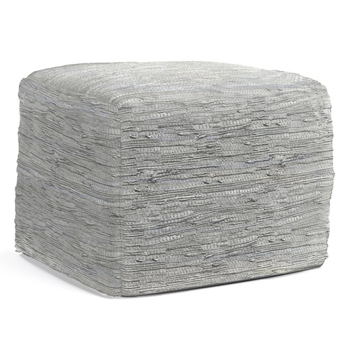 Fredrik square pouf cream - square,