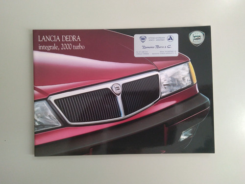 Depliant brochure lancia - lancia, dedra