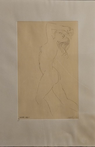 Emilio greco acquaforte - greco,, su