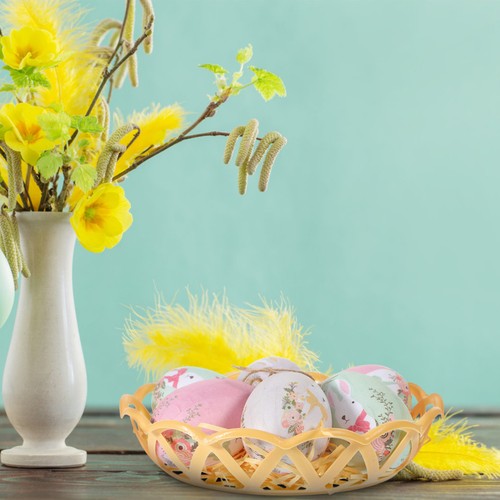 Decorazioni uova cestino per - ,
