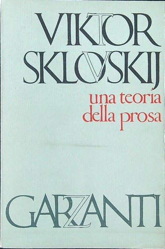 Una teoria della prosa - teoria,