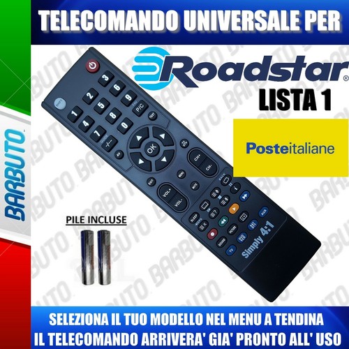 Telecomando universal roadstar - telecomando,