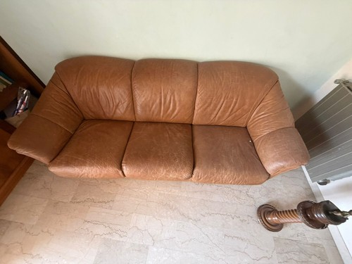 Divano posti vera pelle - vera,