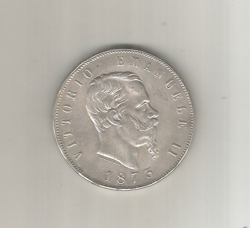 Regno italia 1873r scudo 5 - d'italia,,