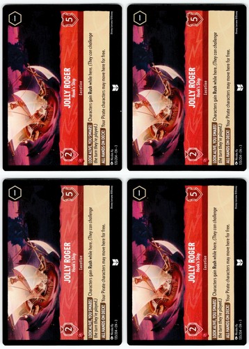 Lorcana jolly roger - 4x,