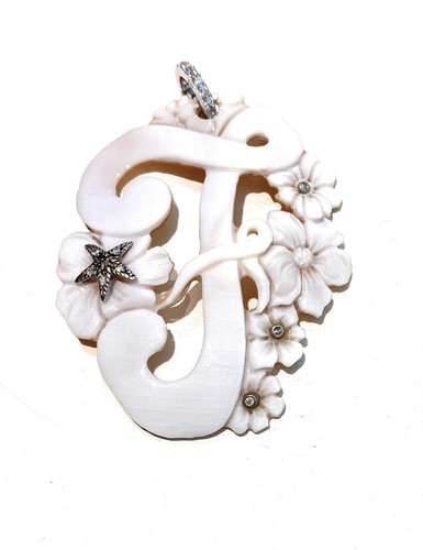 Pendente cameo iniziale - cameo,