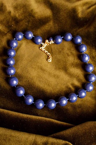 Collana perle plastica - collana,