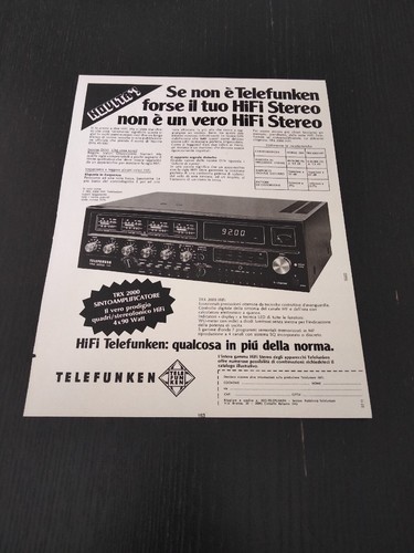 1976 telefunken trx 2000 - telefunken, hifi