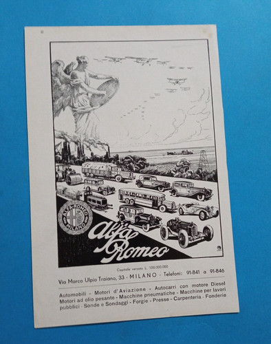 Pubblicita 1932 auto bus - pubblicita',