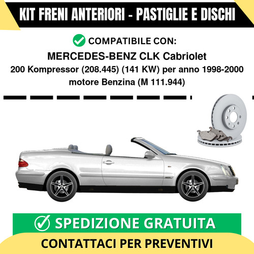 Kit freni anteriori - kit,