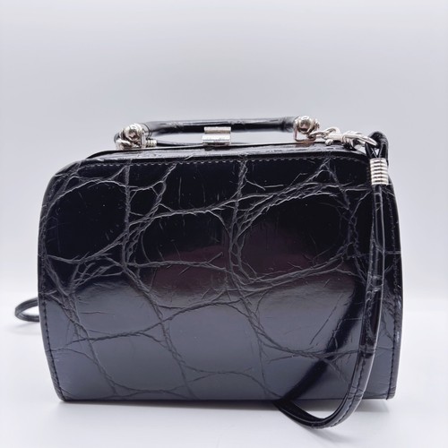 Borsa vintage nera finto