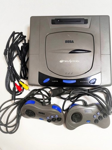 Console sega saturn grigia - console,