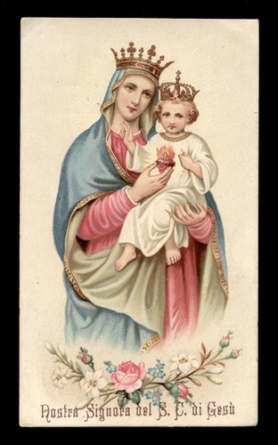 Antico santino cromo holy card - santino,