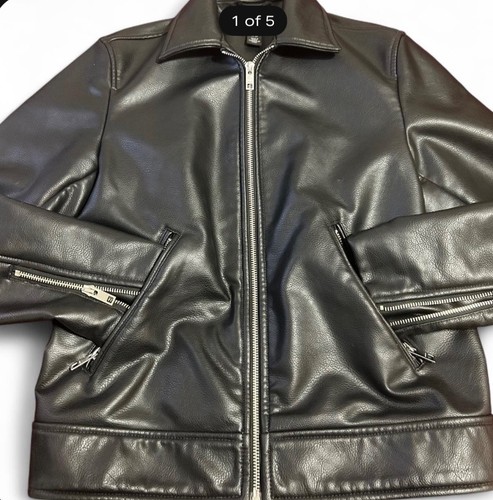 Giacca uomo pelle nera - h&m, in
