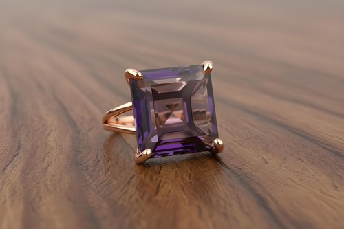 Anello ametista anemone - anello,