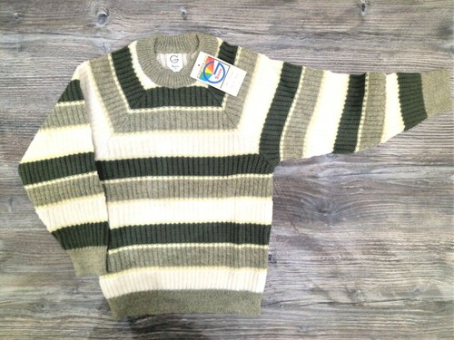 Maglione righe lana bambino - lana,
