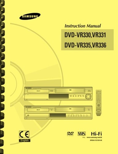 Samsung dvd vr330 331 335 - samsung,