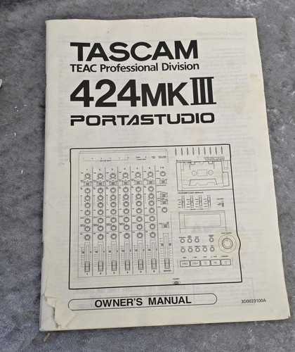 Tascam 424 mkii istruzioni - 424,