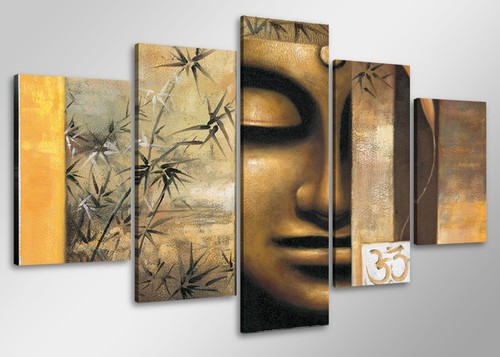 Quadro tela 100x50cm buddha - tela,