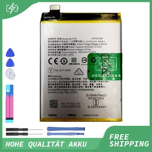 Blp755 batteria per - per, oppo