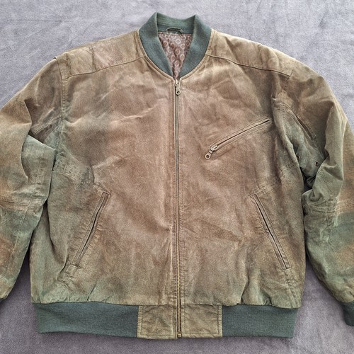 Bomber vintage pelle petto