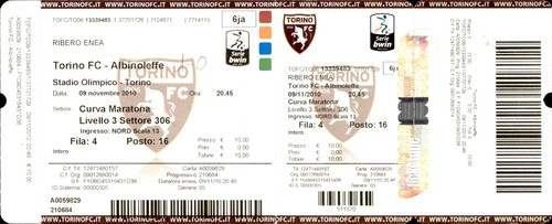Biglietto stadio torino - biglietto,