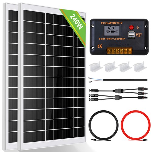 Kit pannello solare 100w 200w - solare,