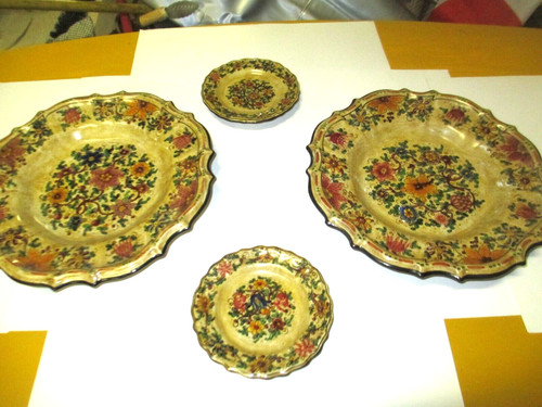 4piatti decorativi ceramica - 4piatti, in