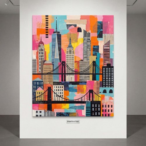 Quadro città stile - città, in
