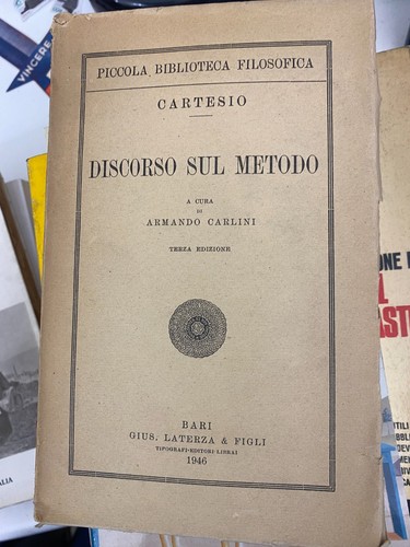 Cartesio discorso sul metodo - discorso,