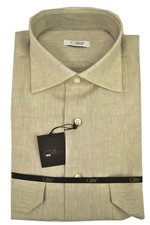Camicia uomo puro lino beige - puro,
