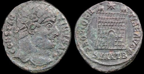 Moneta antica costantino ae - moneta, i