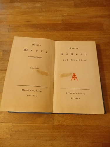Livre ancien goethe werke - livre, band
