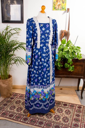 Maxi abito vintage anni 70 - maxi,