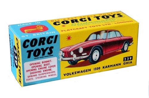 Corgi toys boîte - box, repro