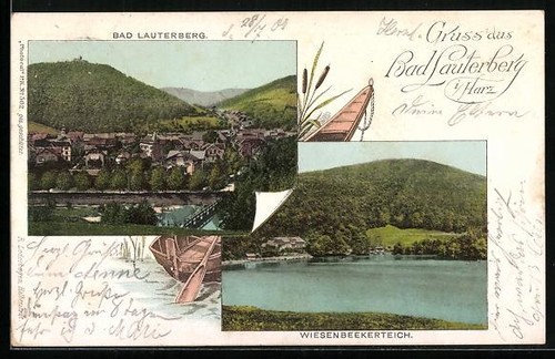 Litografia bad lauterberg - lauterberg, /