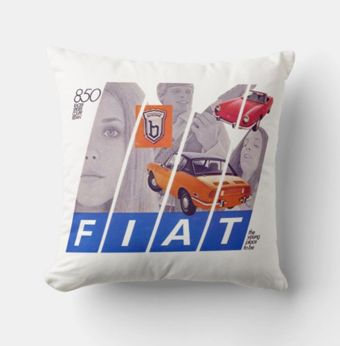 Cuscino 40x40 tributo fiat 850 - 40x40,
