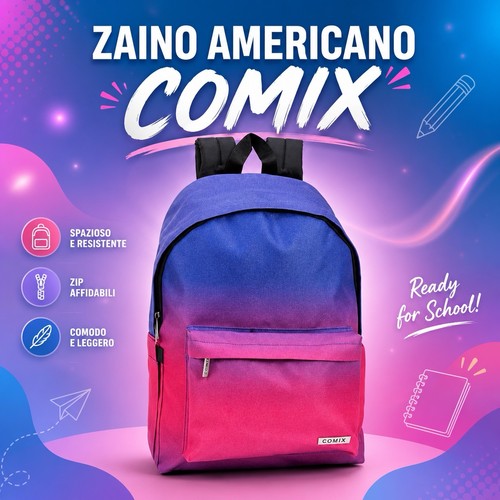 Zaino comix americano - americano, sfumato