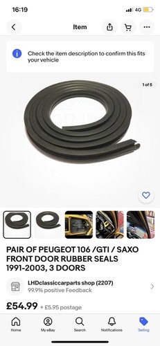 Kit gomma peugeot - kit,