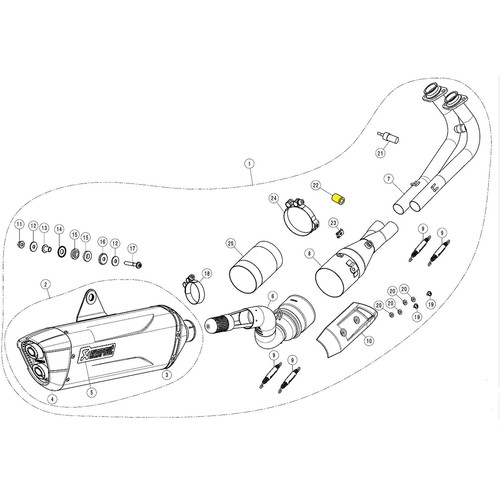 Boccola distanziale exh - boccola,