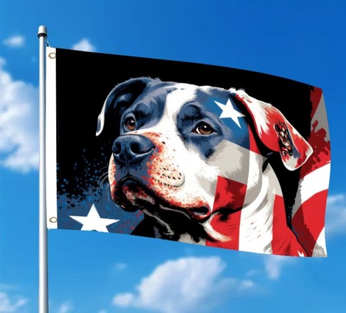 Bandiera american pitbull - bandiera,