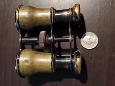 Antico binocolo occhiali opera lente ingrandimento Colmont Paris decorativo displ