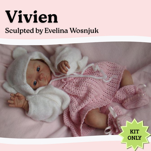 Kit bambola reborn - "vivien", di
