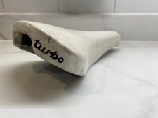 Sella Selle Italia Turbo in pelle bianca vintage rara