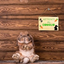 Targhetta Attenti al Coniglio