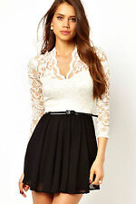 Abito ricamato pizzo gonna top