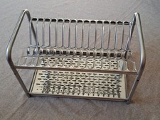 Scolapiatti acciaio inox 18/10 da appoggio o da muro cm 40