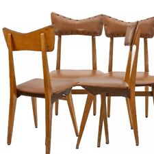 4 Sedie design modernariato anni '50 Francor Ospitaletto, stile Ico Parisi