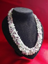 Unica Originale Collana Pietre Minerale Naturale FLUORITE Moda Donna 